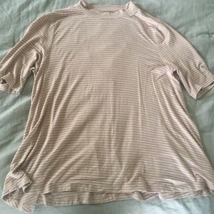 Pink Quarter-Sleeve Top